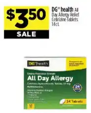 Dollar General DG health all day allergy offer