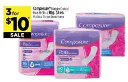 Dollar General Composure bladder control pads offer