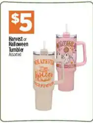 Dollar General Harvest or Halloween Tumbler Assorted offer