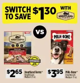 Dollar General Heartland Farms Dog Biscuits offer