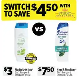 Dollar General Studio Selection 2 in 1 Shampoo & Conditioner offer