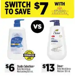Dollar General Studio Selection Body Wash/Deep Moisturizing offer