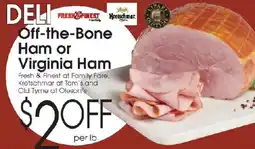 Family Fare Kretschmar Off-the-Bone Ham or Virginia Ham offer