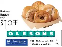 Family Fare Olesons bakery bagels offer