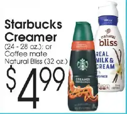 Family Fare Starbucks Creamer offer