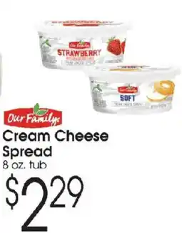 Family Fare Our Family Cream Cheese Spread offer