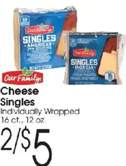 Family Fare Our Family Cheese Singles offer