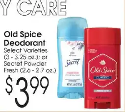 Family Fare Old Spice Deodorant offer