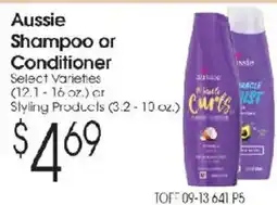Family Fare Aussie Shampoo or Conditioner offer