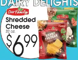 Family Fare Our Family Shredded Cheese offer