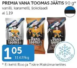 Walgreens Premia Vana Toomas Jäätis offer