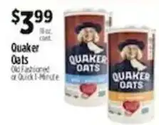 Pioneer Supermarkets Quaker Oats offer