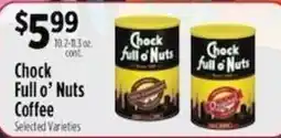 Pioneer Supermarkets Chock Full o' Nuts Coffee offer