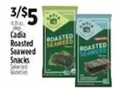 Pioneer Supermarkets Cadla Roasted Seaweed Snacks offer