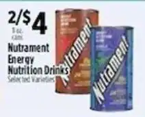 Pioneer Supermarkets Nutrament Energy Nutrition Drinks offer