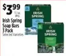 Pioneer Supermarkets Irish Spring Soap Bars offer