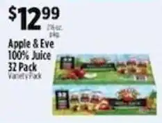 Pioneer Supermarkets Apple & Eve 100% Juice offer