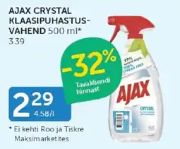 Walgreens Ajax crystal glass cleaner offer