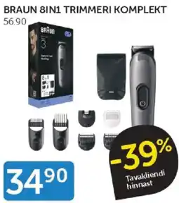 Walgreens Braun 8in1 trimmeri komplekt offer