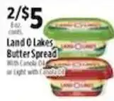 Pioneer Supermarkets Land O Lakes Butter Spread offer