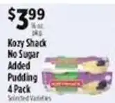 Pioneer Supermarkets Kozy Shack No Sugar Added Pudding offer