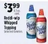 Pioneer Supermarkets Reddi-wip Whipped Topping offer