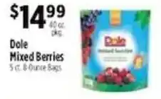 Pioneer Supermarkets Dole mixed berries offer