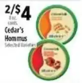 Pioneer Supermarkets Cedar's Hummus offer