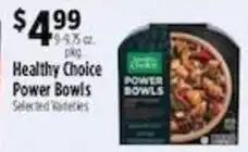 Pioneer Supermarkets Healthy Choice Power Bowls offer
