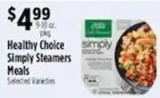 Pioneer Supermarkets Healthy Choice Simply Steamers Meals offer