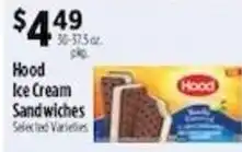 Pioneer Supermarkets Hood ice cream sandwiches offer