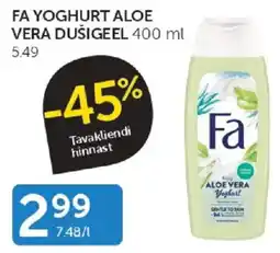 Walgreens Fa yoghurt aloe vera dušigeel offer