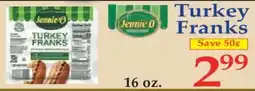 Market Basket Jennie O Turkey Franks offer