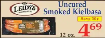 Leidy's Uncured Smoked Kielbasa