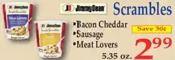 Market Basket Jimmy Dean Scrambles offer
