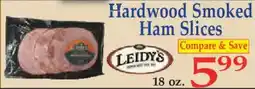 Market Basket Leidy's hardwood smoked ham slices offer