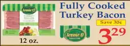 Market Basket Jennie O Fully Cooked Turkey Bacon offer