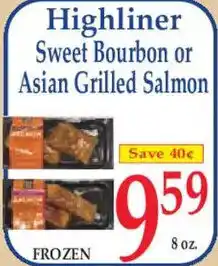 Market Basket Highliner sweet bourbon or asian grilled salmon offer