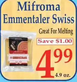 Market Basket Mifroma Emmentaler Swiss offer