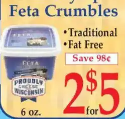 Market Basket Feta Crumbles offer