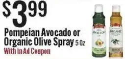 Jons International Pompeian Avocado or Organic Olive Spray offer
