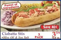 Market Basket Ciabatta Stix offer