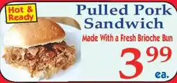 Market Basket Pulled Pork Sandwich offer