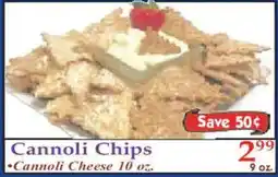 Market Basket Cannoli Chips offer