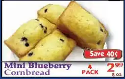 Market Basket Mini Blueberry Cornbread offer