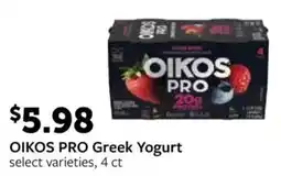 Fareway Oikos Pro Greek Yogurt offer
