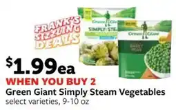 Fareway Green Giant Simply Steam Vegetables offer
