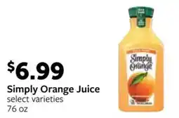 Fareway Simply Orange Juice offer