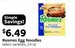Fareway Reames egg noodles offer