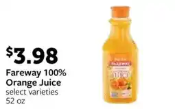 Fareway Fareway 100% Orange Juice offer